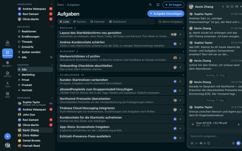 FabricLoop Aufgaben