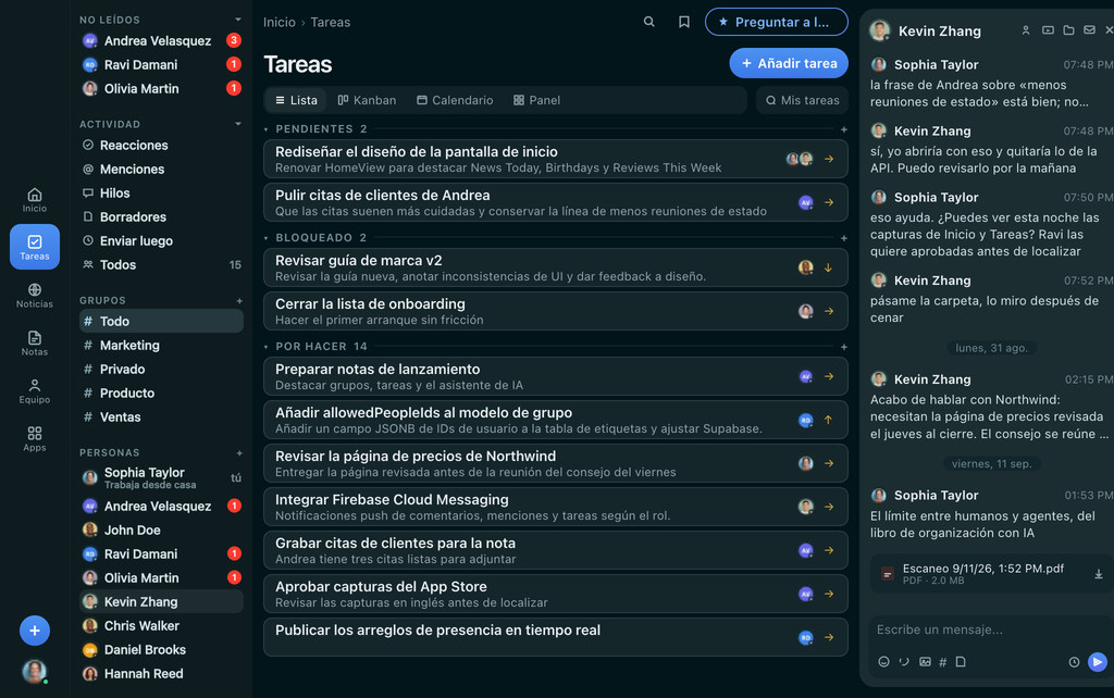 FabricLoop Tareas