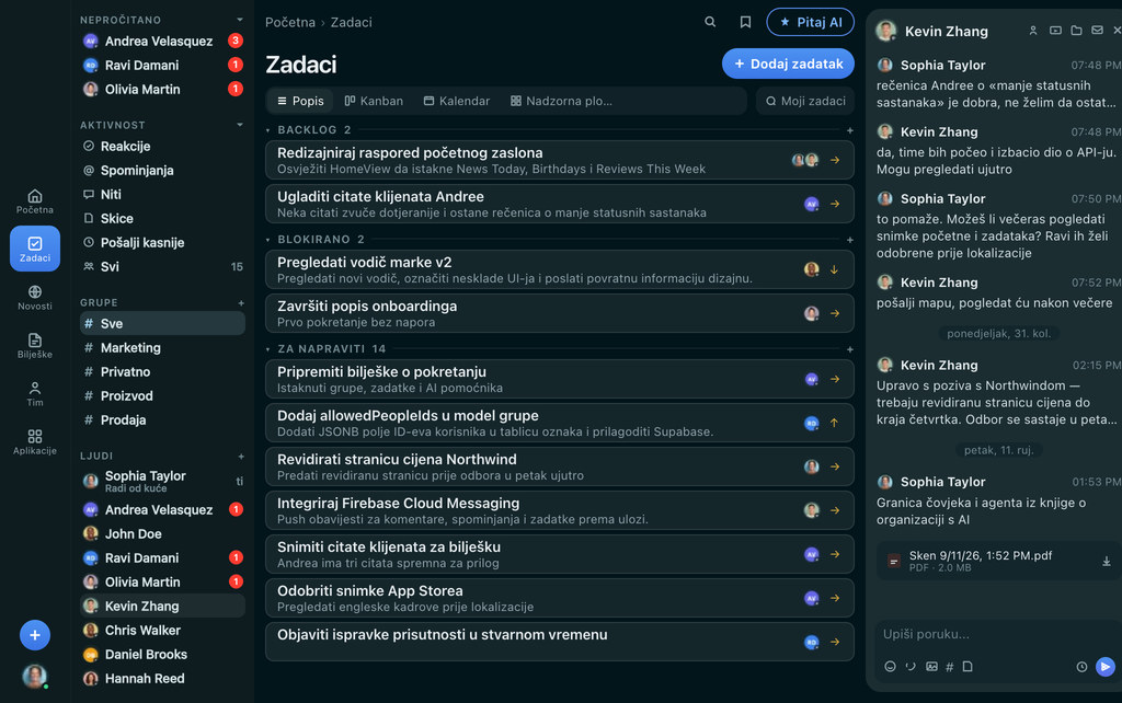 FabricLoop Zadaci