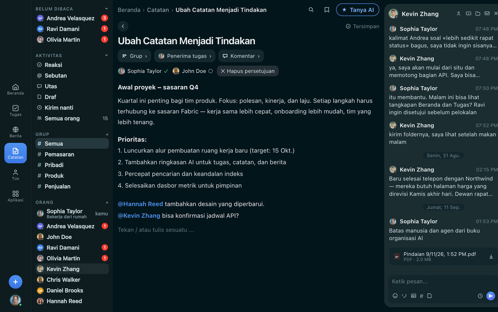 FabricLoop Catatan