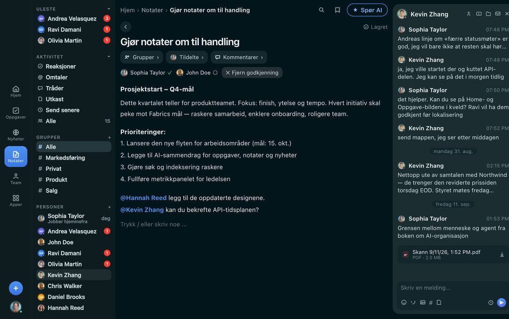 FabricLoop Notater