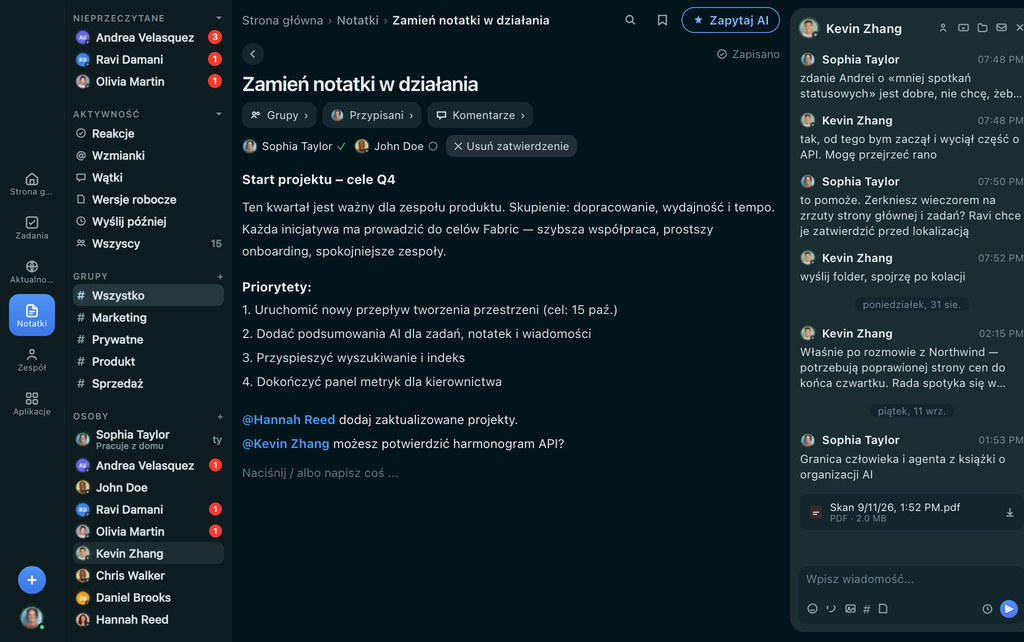 FabricLoop Notatki